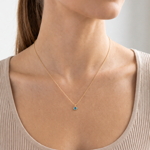 Birthstone CZ Necklace