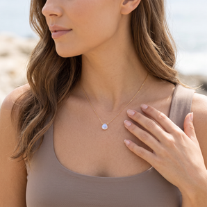 Petite Moonstone Necklace